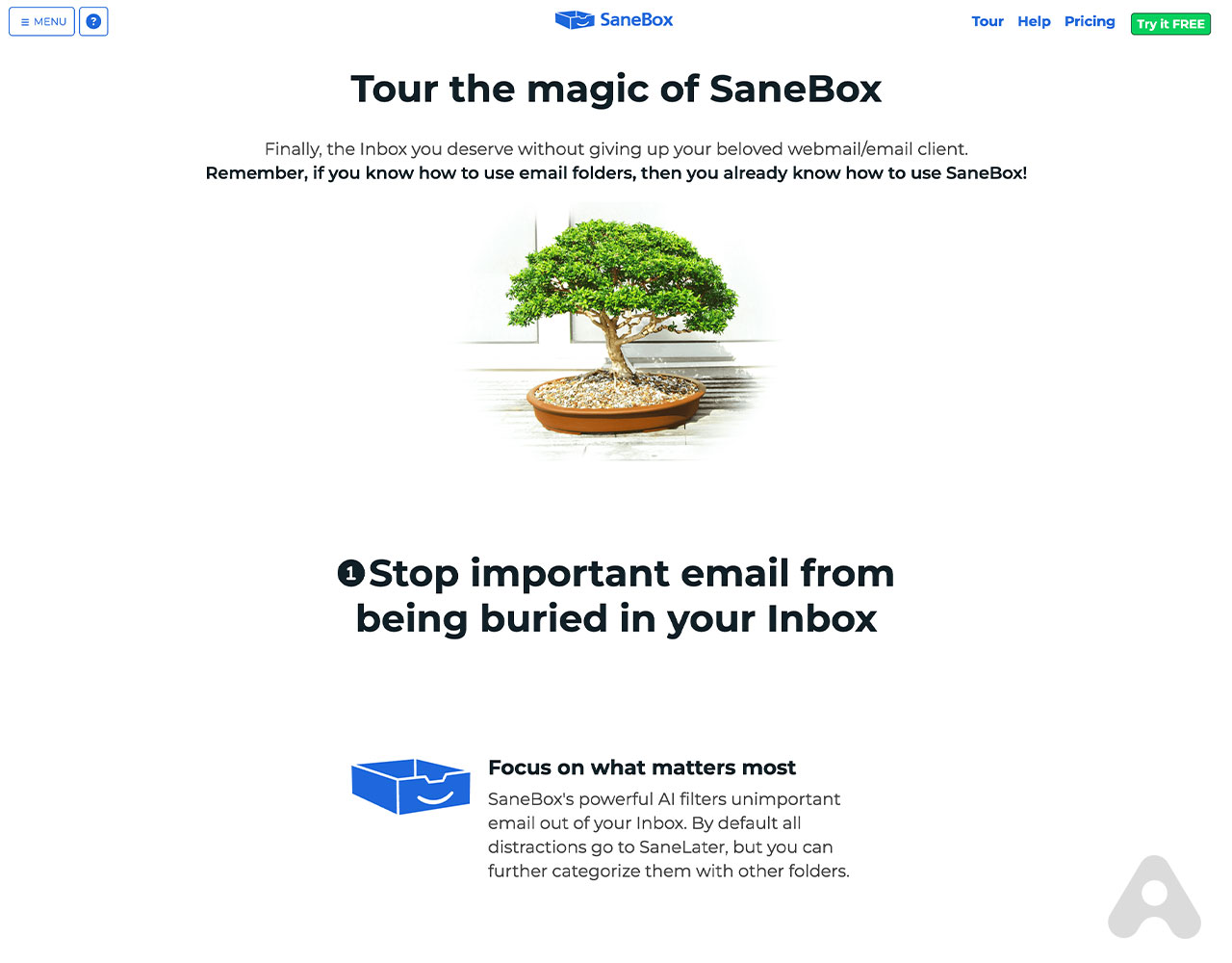 SaneBox - Inteligencia Artificial - Mails SaneBox - Inteligencia Artificial - Mails