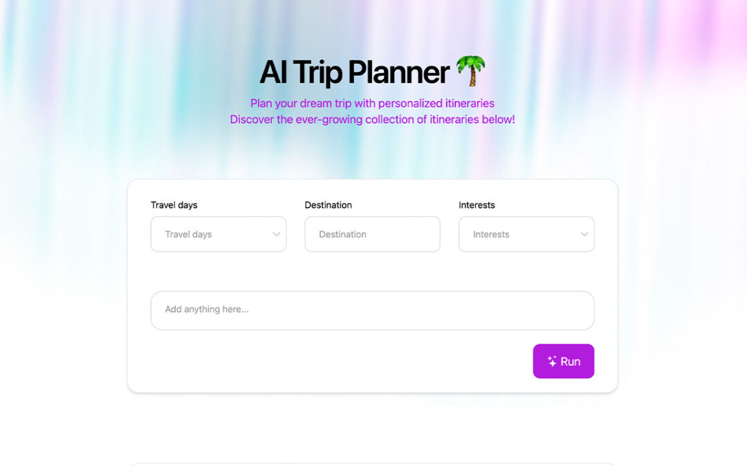 AI Trip Planner - Inteligencia Artificial