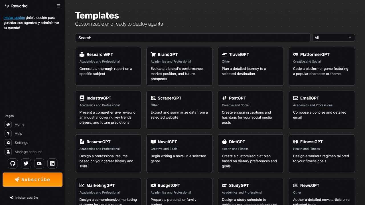AgentGPT - Inteligencia Artificial AgentGPT - Inteligencia Artificial