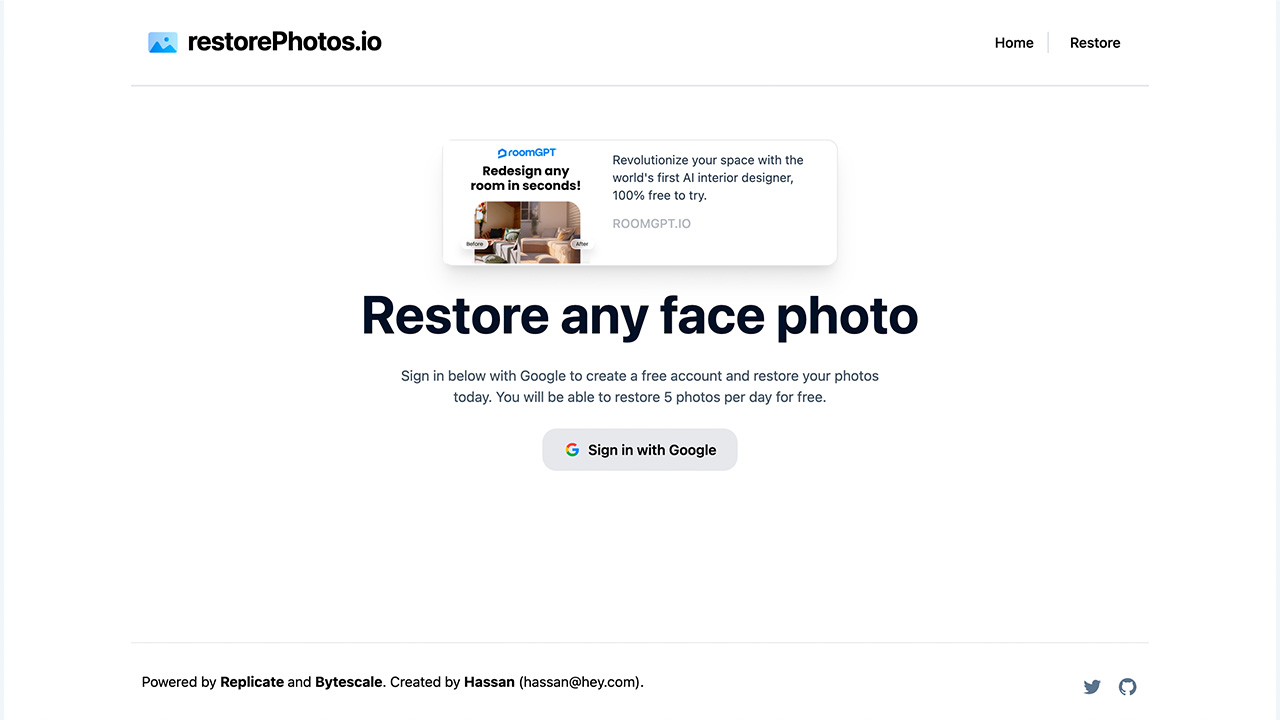 RestorePhotos - Inteligencia Artificial RestorePhotos - Inteligencia Artificial